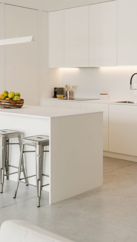 Kitchen in modern vacation house